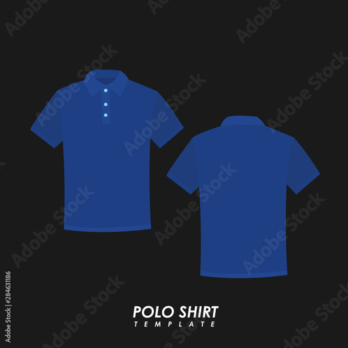 Blank polo shirt template