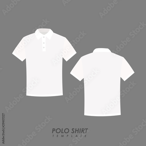 Blank polo shirt template