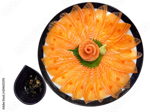 Salmon Sashimi, Japanese food