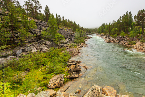 Mountain river in Norway
