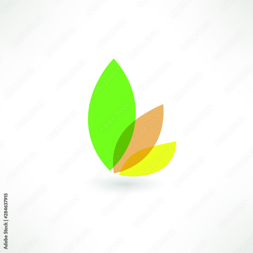 Eco icon green leaf vector illustration isolated Eco icon green leaf vector illustration isolated