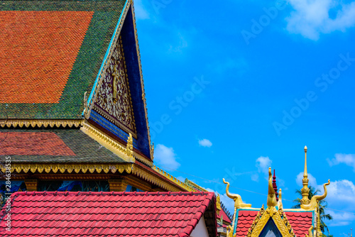 Buddhist Temple in a rural area of Cambodia photo