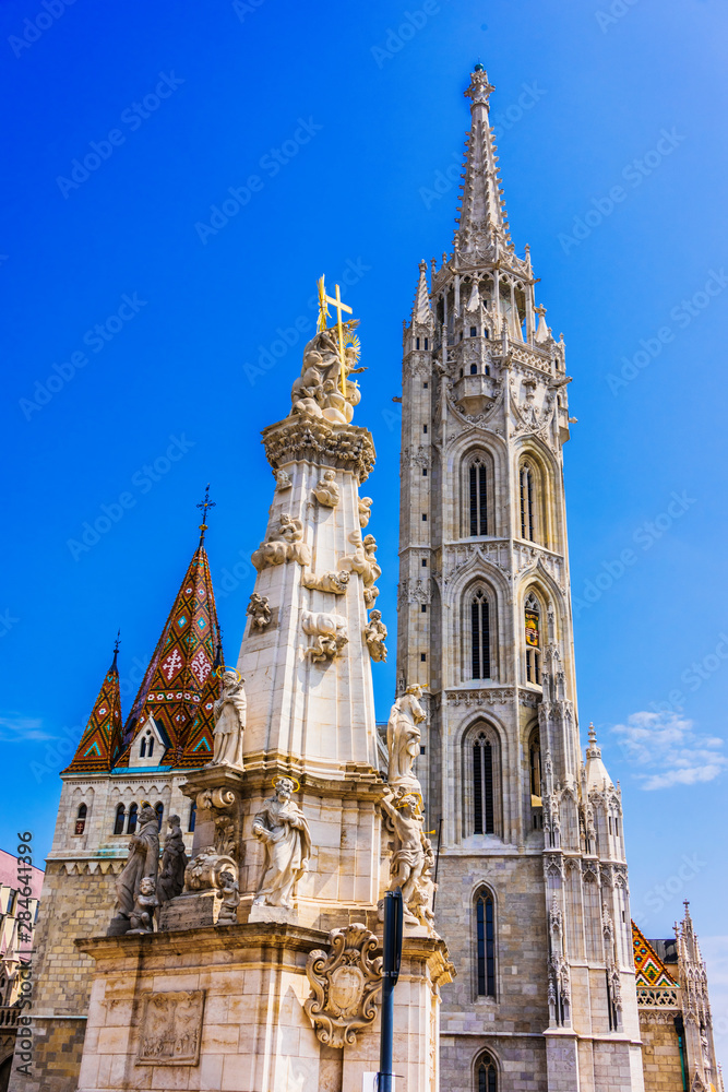 Matthias Church on the Castle hill in Budapest, Hungary