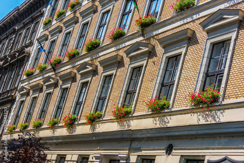 Historic architecture of downtown Budapest, Hungary photo