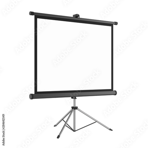 Blank Projector Screen Isolated