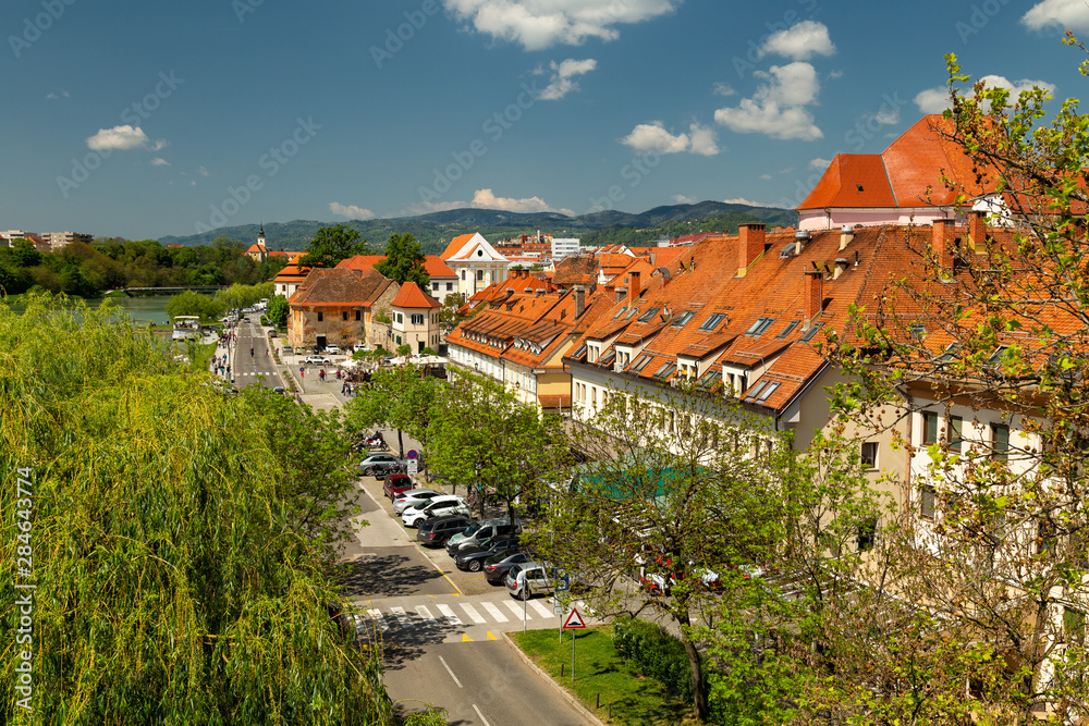 Maribor, Slovenia, view from a bridge