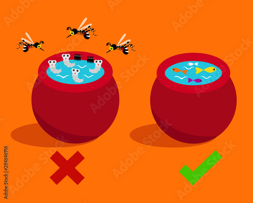 mosquito control concept. prevention dengue and zika fever.