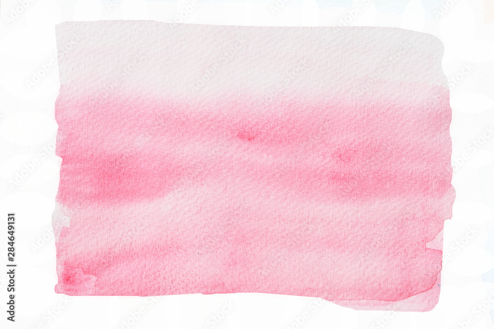 Watercolor stroke and spray on white paper , Abstract background by hand drawn pink color liquid drip isolated on white background Watercolor stroke and spray on white paper , Abstract background by hand drawn pink color liquid drip isolated on white background