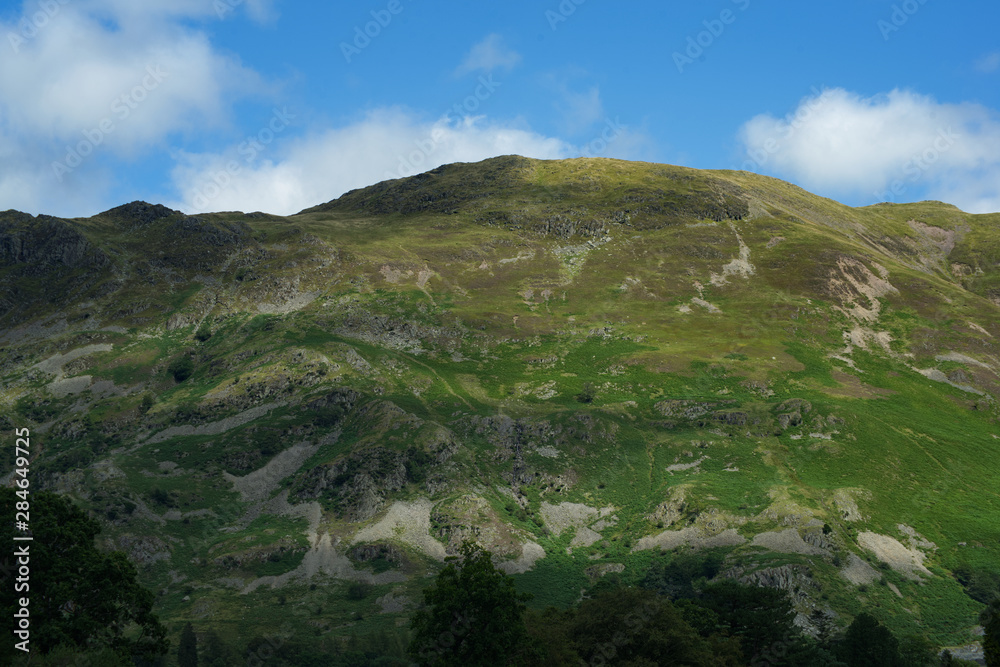 Aira force and surrounding area in the lakes