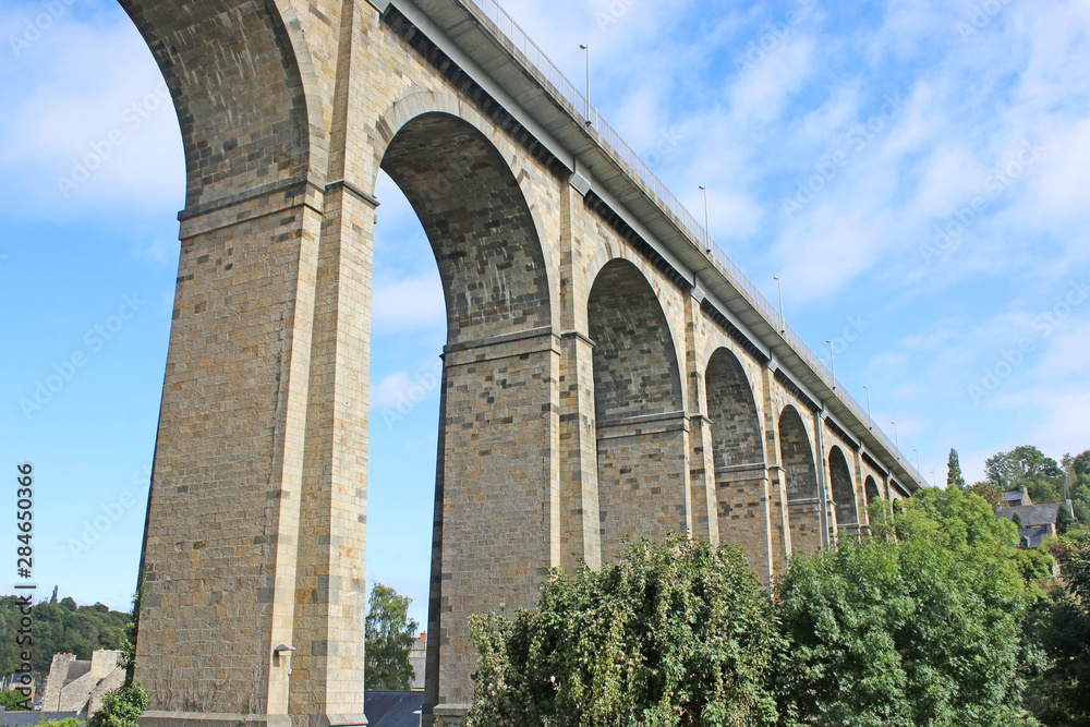 Road Bridge Viaduct in Dinan, France
