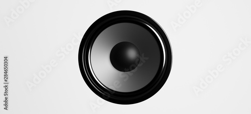 Speaker closeup background. 3d illustration