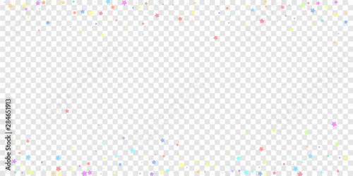 Festive confetti. Celebration stars. Colorful star