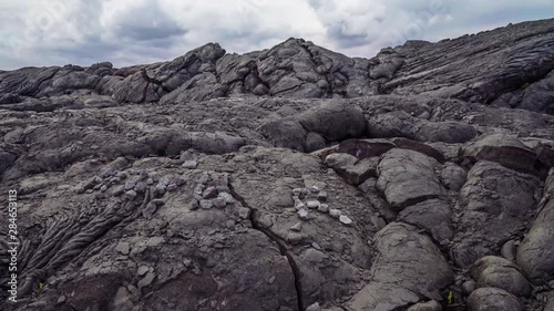 Barren land of volcanic area on the Big Island of Hawaii