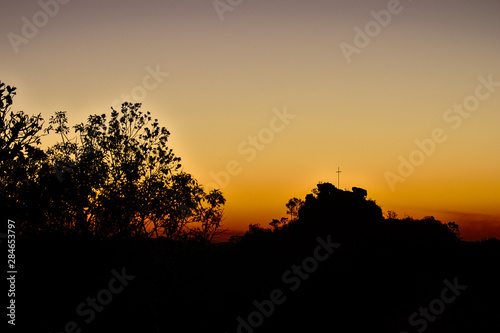 Sunset In Brazilian Savannah Very beautiful, the sunsets in brazilian savannah has many colors.