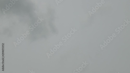 Time lapse storm cloud are moving in the sky.4k time lapse dark thunder cloud.