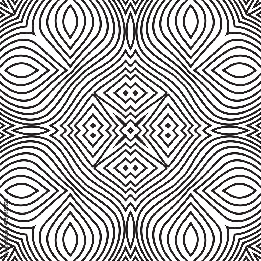 Concentric lines square background in comic style