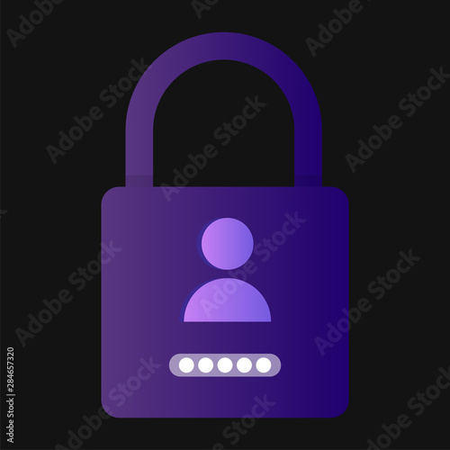Mobile security, data protection concept. Hand holding smartphone, shield lock icon. Modern flat design graphic elements, thin line icons set for web banner, website, infographics. Vector illustration