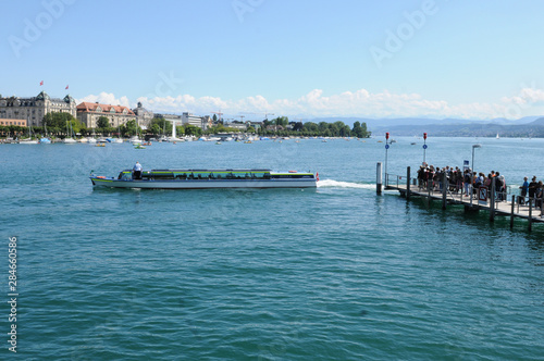 Switzerland: Lake Zürich Cruise Port at Bürkliplatz photo