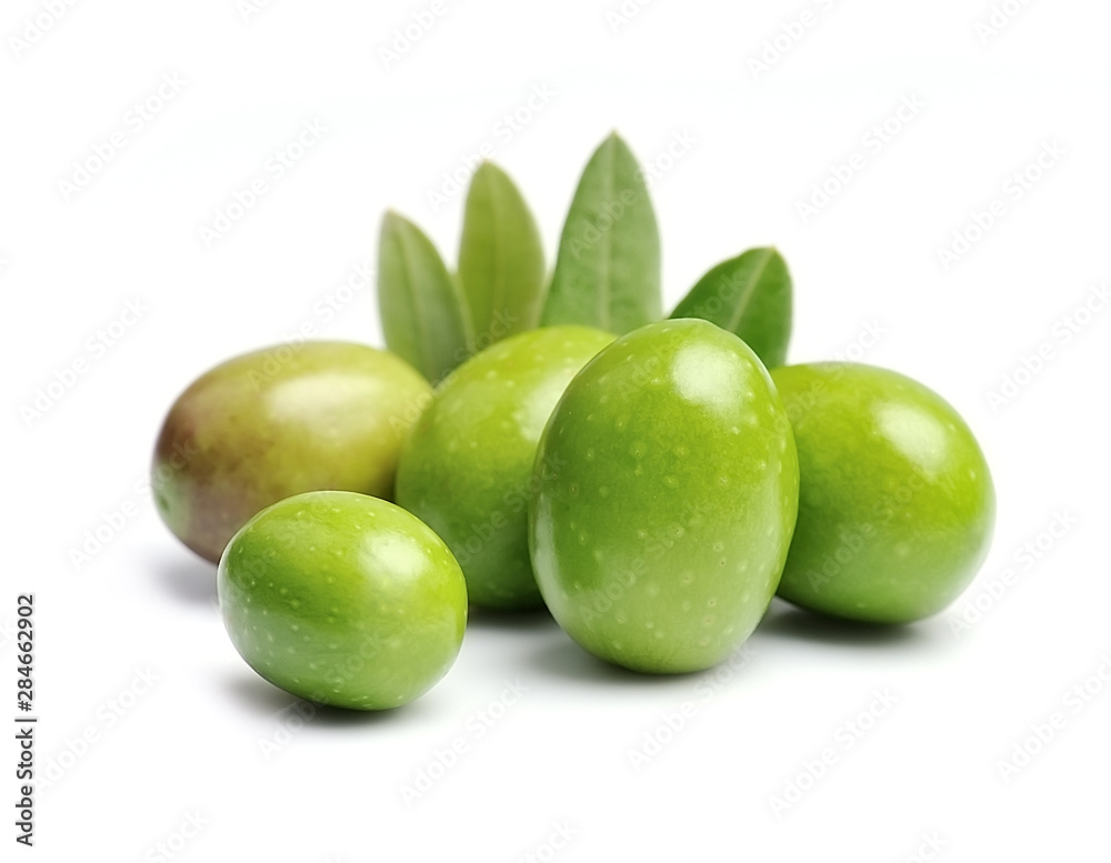 Sweet olives with leaves isolated on white backgrounds. Sweet olives with leaves isolated on white backgrounds.