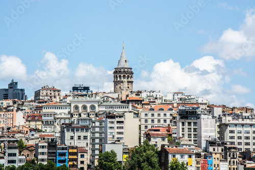 Galata Tower View From Eminonu istanbul turkey