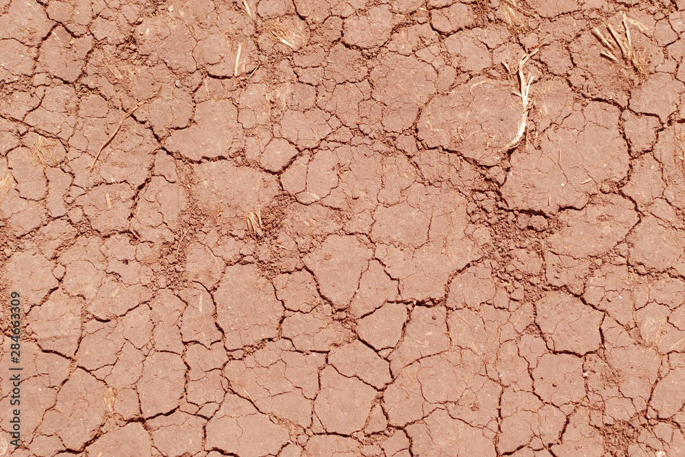 Cracked Dry Earth Top View as Global Warming Concept Cracked Dry Earth Top View as Global Warming Concept