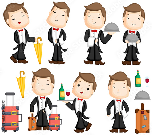 a vector of a many butler activities