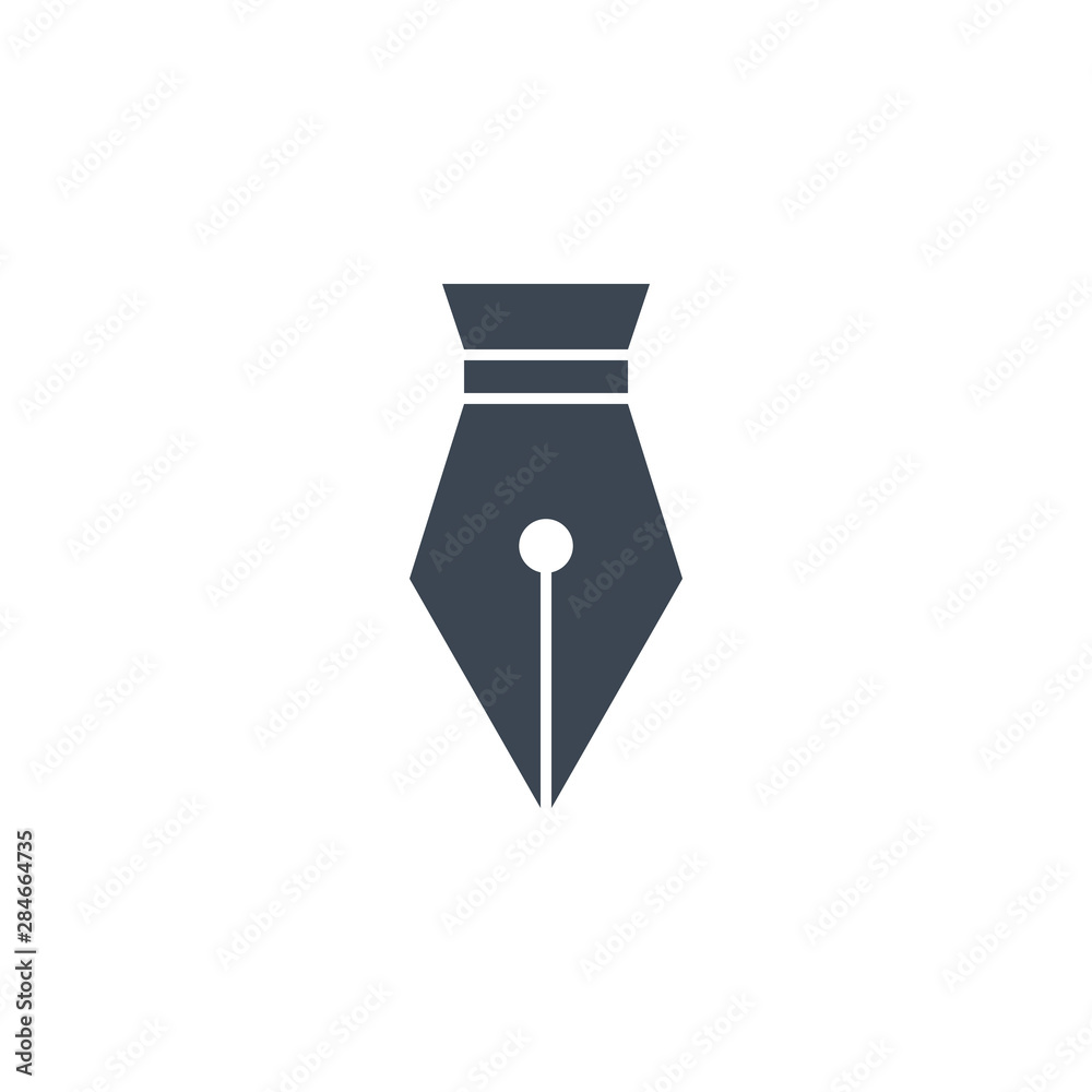 Nib related vector glyph icon. Isolated on white background. Vector illustration. Nib related vector glyph icon. Isolated on white background. Vector illustration.
