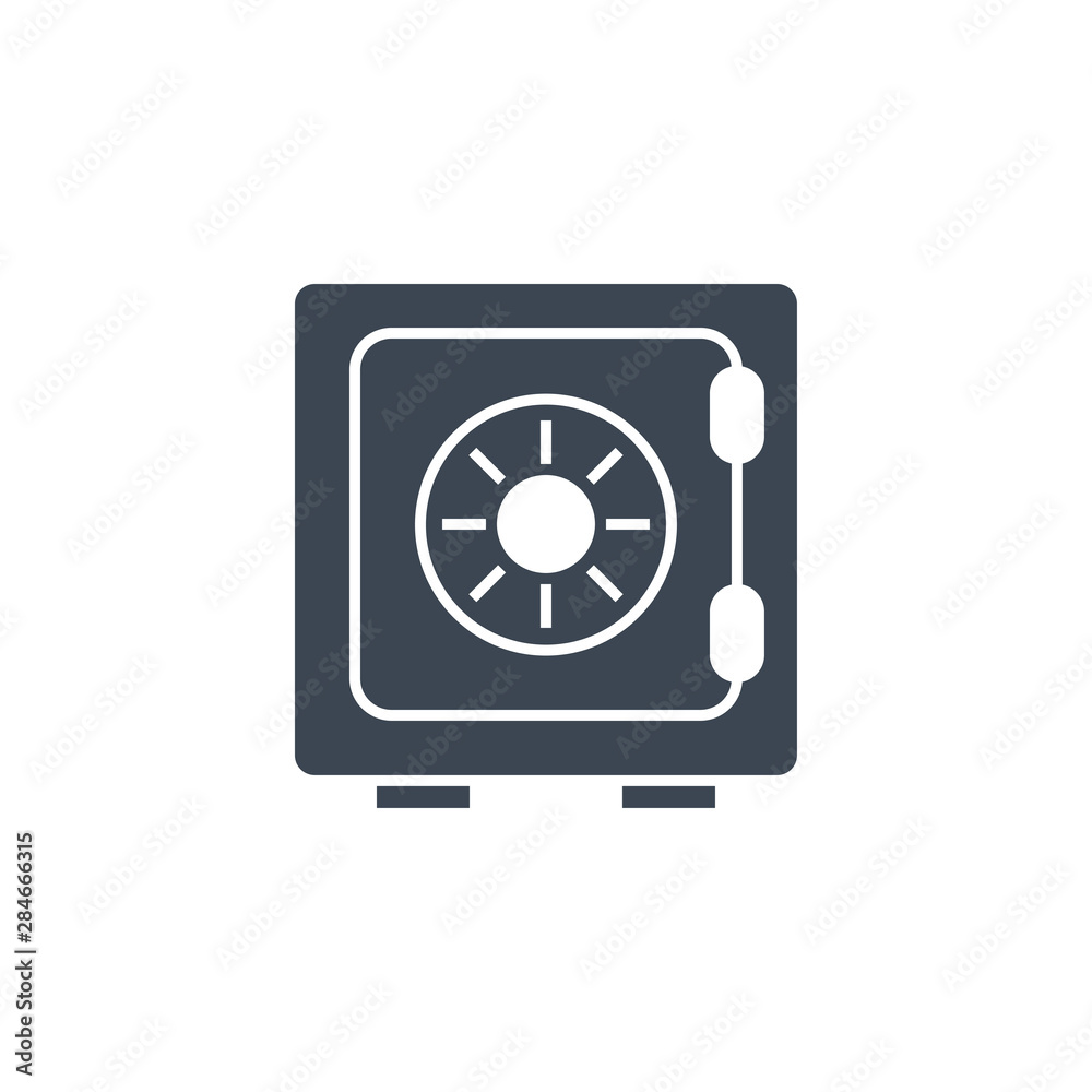 Safe related vector glyph icon. Isolated on white background. Vector illustration. Safe related vector glyph icon. Isolated on white background. Vector illustration.