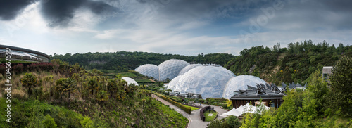 Eden project domes in St Austill Cornwall United Kindom photo