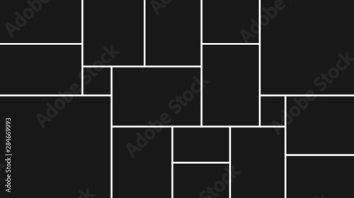 Collage frames for photo or illustration. Vector EPS 10.