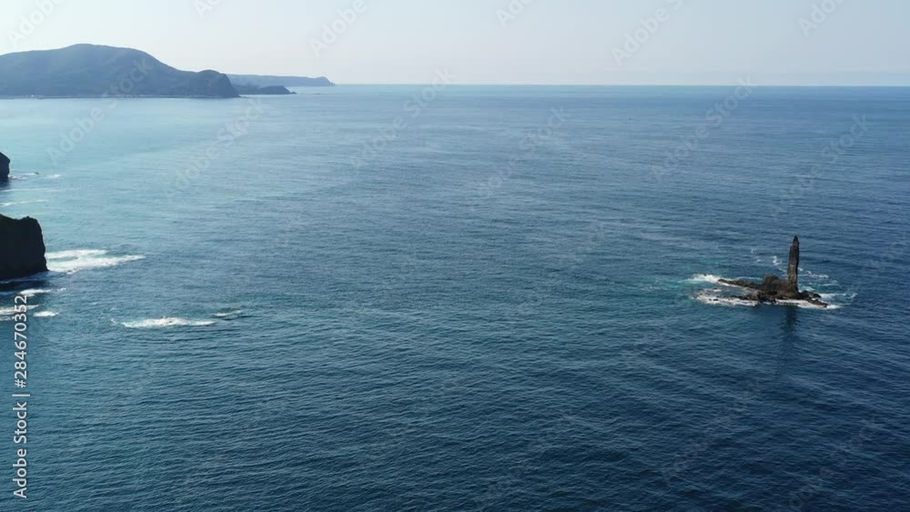 ローソク岩 空撮 / 北海道 余市町の観光イメージ ローソク岩 空撮 / 北海道 余市町の観光イメージ