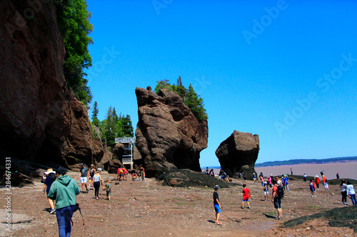 Rochers Hopewell au Nouveau-Brunswick