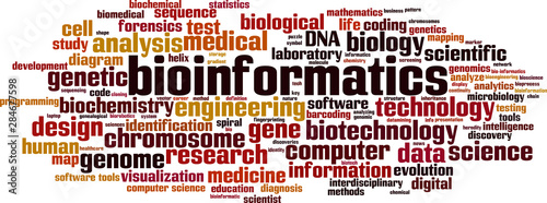 Bioinformatics word cloud