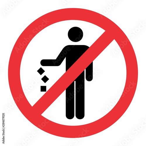 Do not litter icon