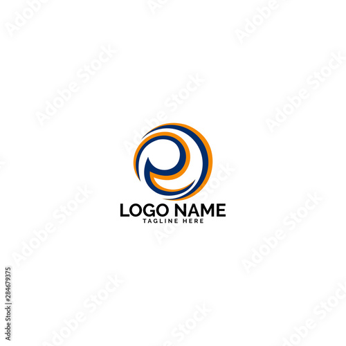 E logo design