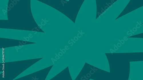 Zooming Endless Loop of Star and Flower Shapes