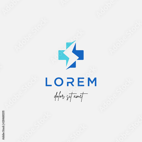medical flash logo vector design icon isolated Free Download medical flash logo vector design icon isolated - GFXLoad