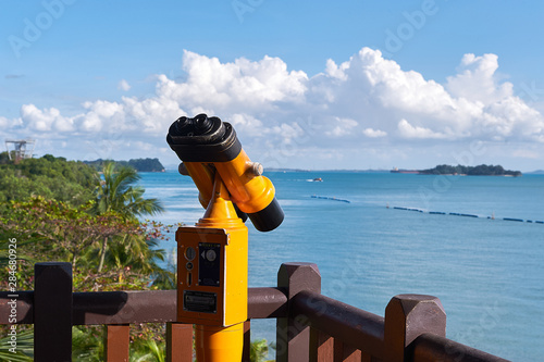 Coin-Operated Binoculars at Sentosa