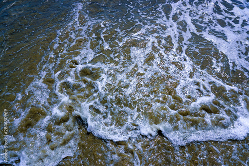water in the beach
