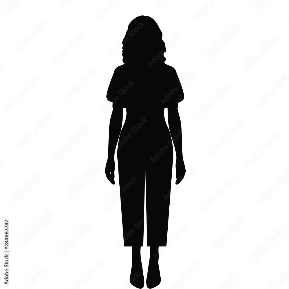 woman silhouette , girl silhouette in suit. business woman icon ...