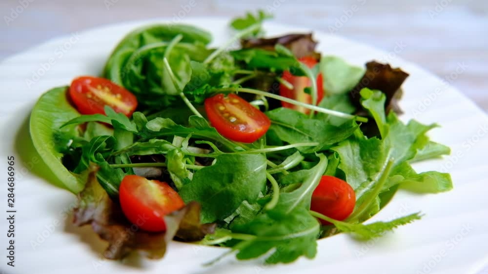 Healthy fresh vegetable salad with tomato Healthy fresh vegetable salad with tomato