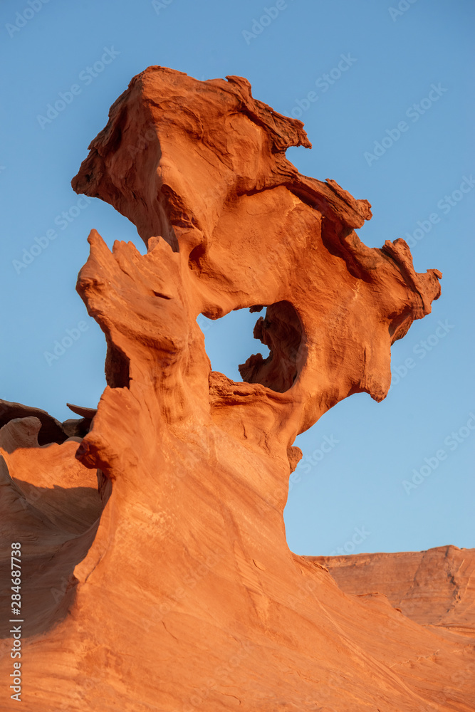 USA, Nevada, Clark County, Gold Butte National Monument. The wind blown