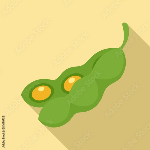 Beans icon. Flat illustration of beans vector icon for web design