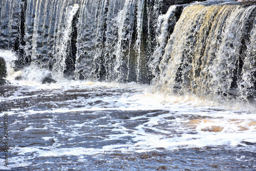 waterfalls in Sablino, Leningrad region, near St. Petersburg