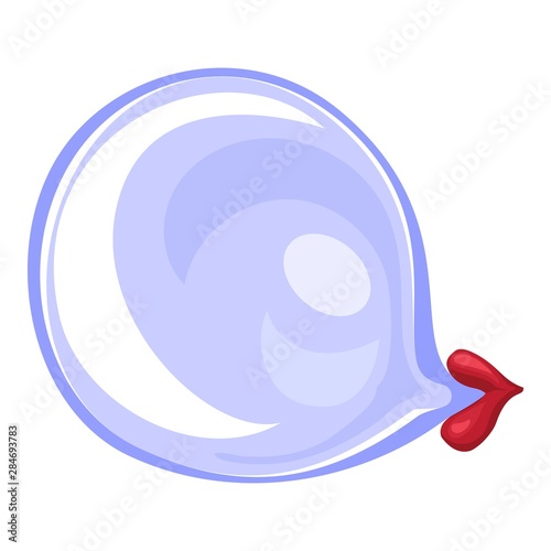Blue gum ball icon. Cartoon of blue gum ball vector icon for web design isolated on white background