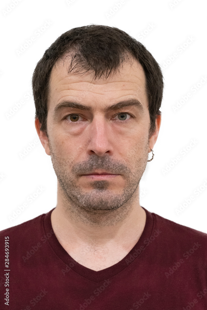 Studio Shot of Spanish Beard Man looking at the Camera Studio Shot of Spanish Beard Man looking at the Camera