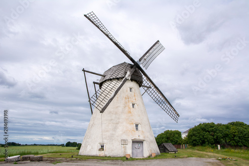 View of Seidla manor windmill, Estonia