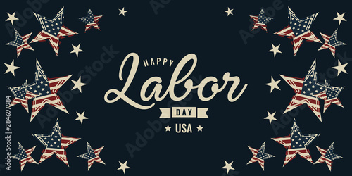 Labor day card or background. vector illustration.