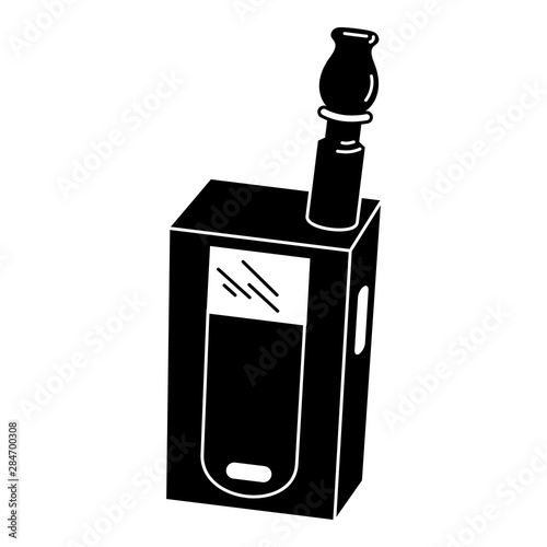 Vape cigarette icon. Simple illustration of vape cigarette vector icon for web design isolated on white background