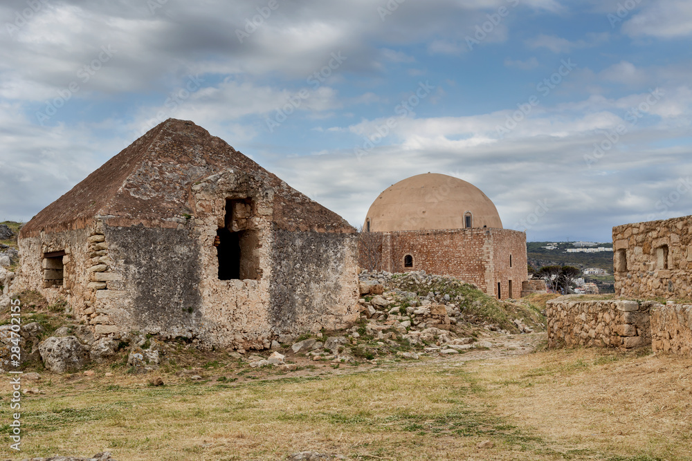 Ancient fortress on a cloudy day